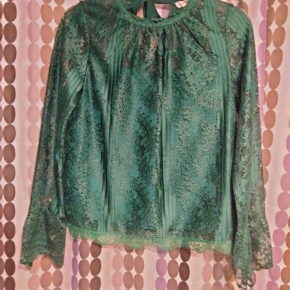 Heartloom Teal Lace Blouse - Picture 4 of 5